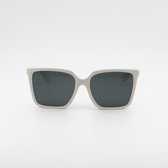 Burberry BE4411D 410087 Square Sunglasses - Ivory/Dark Grey main image 4